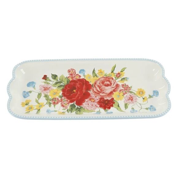🦋 New Pioneer Woman Sweet Rose Serving Trays Set of 2 - Picture 7 of 9